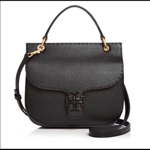 AUTHENTIC TORY BURCH MCGRAW LEATHER SATCHEL